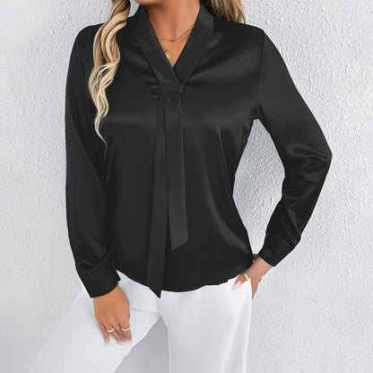 Women's Summer Satin Blouse