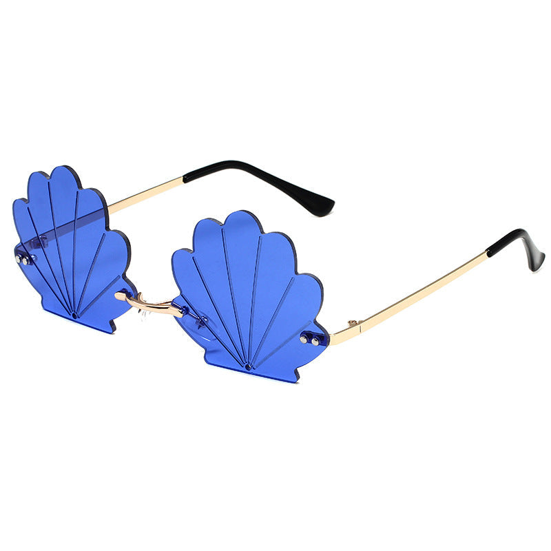 Frameless Shell Glasses Ball Funny Sunglasses