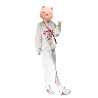 Lazy Style Casual Sportswear Set For Women