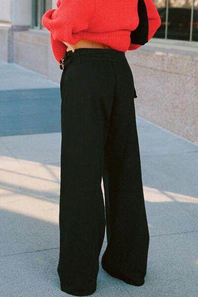 Stylish Wide Leg Jeans with Pockets for Everyday Wear