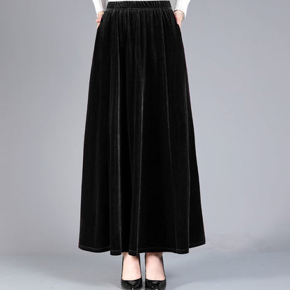 Fashion Personality Velvet Skirt Women