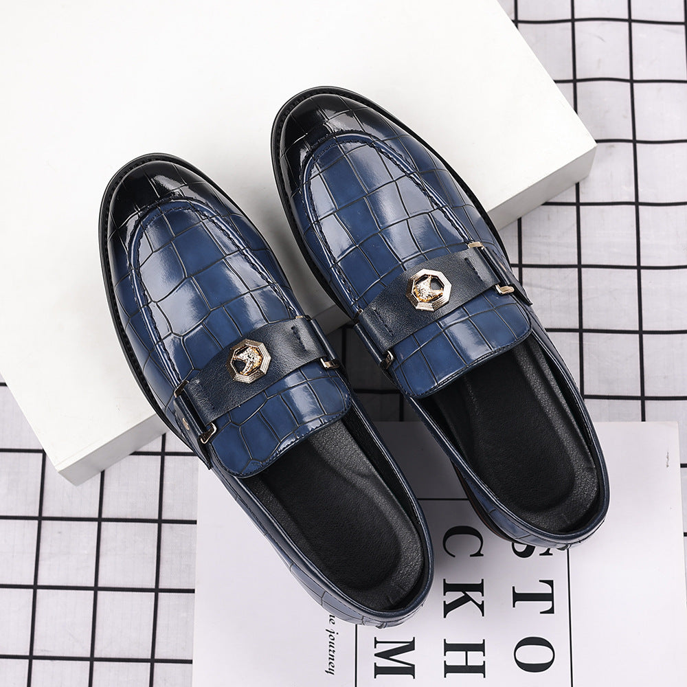 Men's Plus Size Plaid Casual Loafers