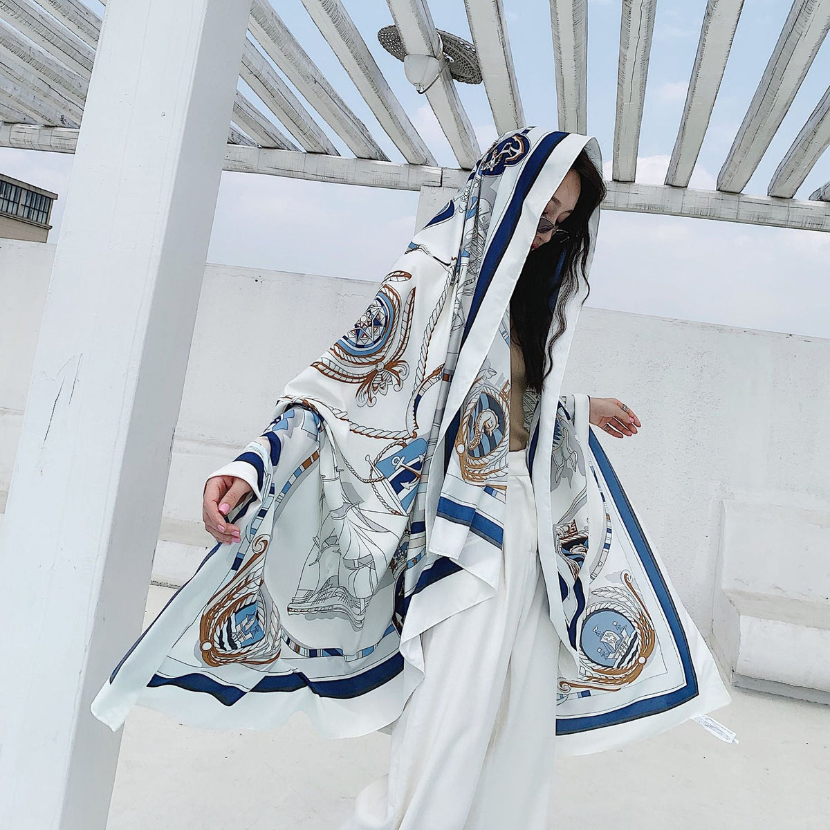 Sun-protective Versatile Shawl And Dual-use Scarf For Women