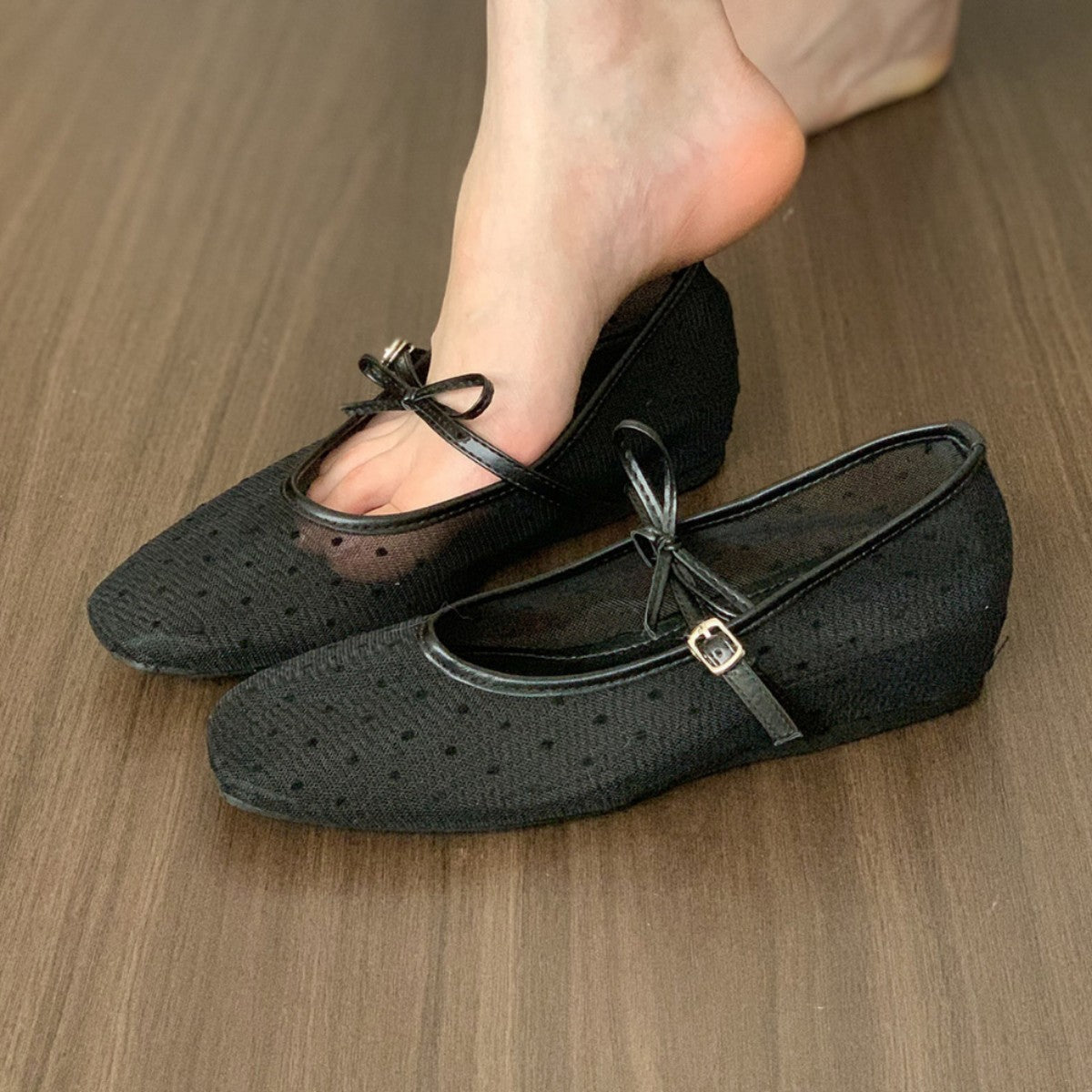 Mesh Breathable Ballet Flats For Women
