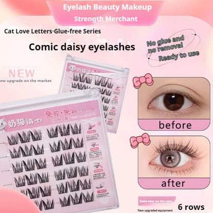 Self-adhesive False Eyelashes Lazy High Quality Soft Eyelashes