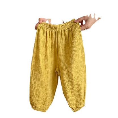 Thin Cotton Cloth Girls' Pajama Pants