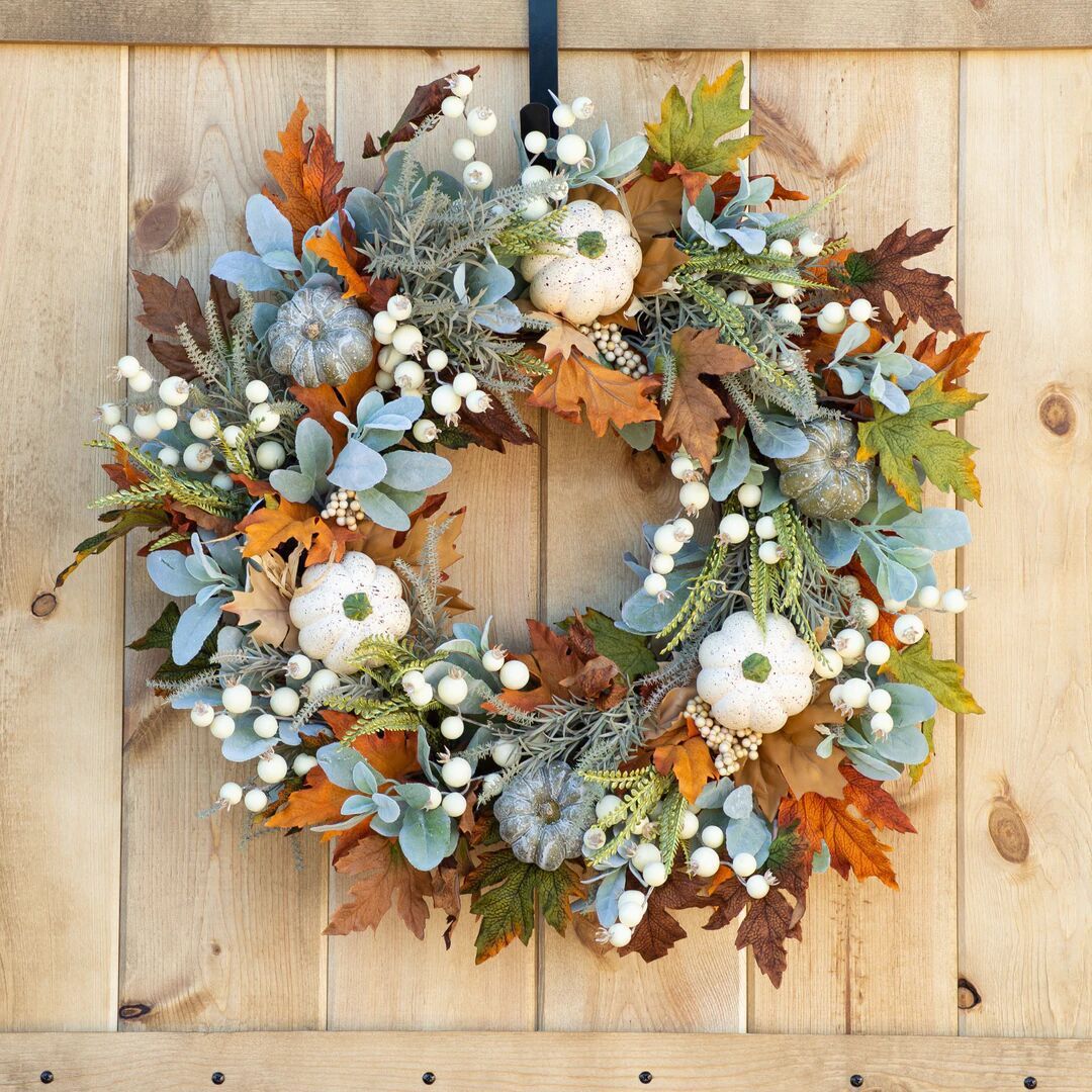 Halloween Autumn Pumpkin Frost Leaf Garland Home Decor