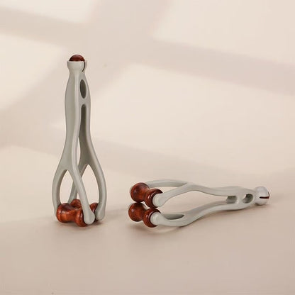 Portable Home Relaxation Solid Wood Finger Roller Massager