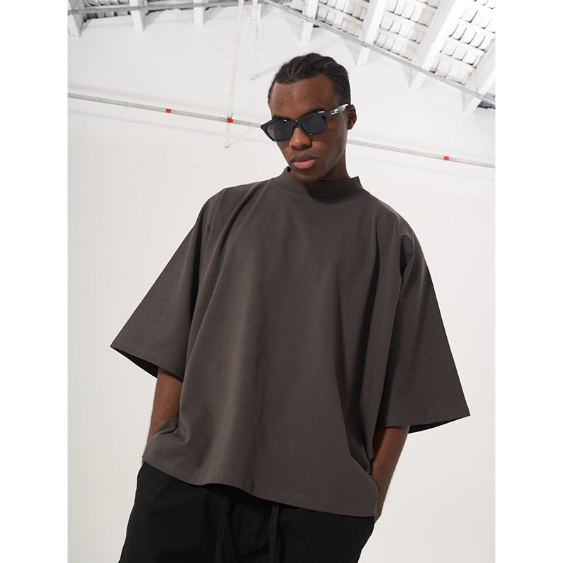 Men's Loose-fit Oversized Solid-color Top