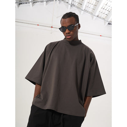 Men's Loose-fit Oversized Solid-color Top