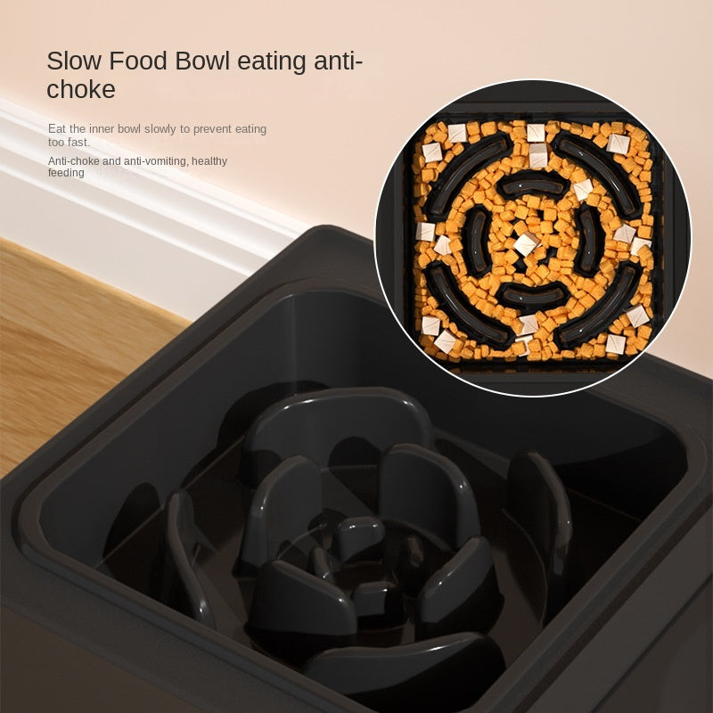 Adjustable Elevated Dog Feeding Bowls With Stand