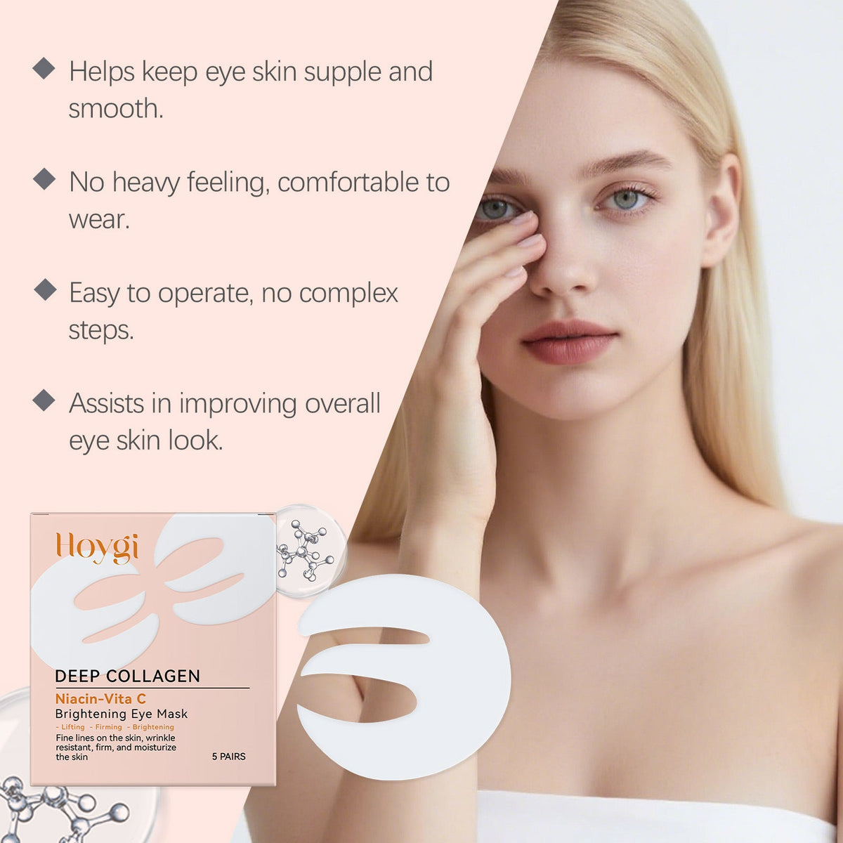 Easy-to-use Collagen Eye Masks For Eye Care