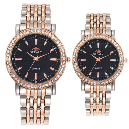 Mens And Womens Quartz Dress Couple Watches Business Gift