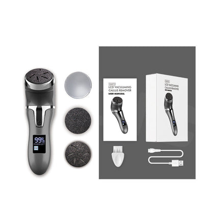 LCD Digital Display Electric Foot Scrubber Pedicure Device