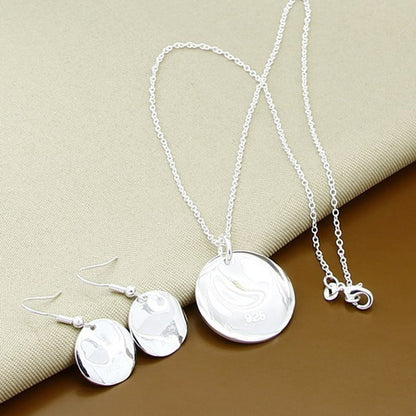 Silver Necklace Ring Suit Flying Saucer