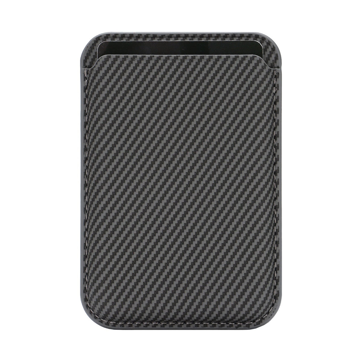 Ultra-thin Magnetic Carbon-fiber-pattern Card Holder