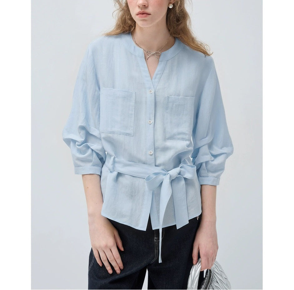 New Stylish Womens Lyocell Blouseshirt