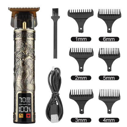 Hair Clipper Electric Electrical Hair Cutter Retro Oil Head Engraving