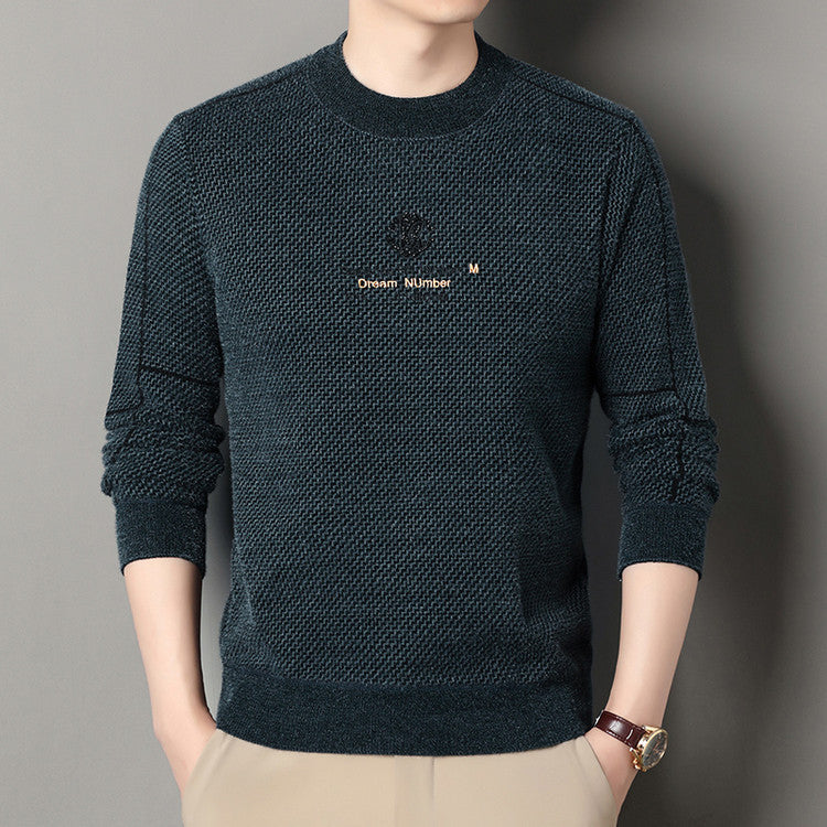 Thickened Warm Crew-neck Casual Knit Sweater