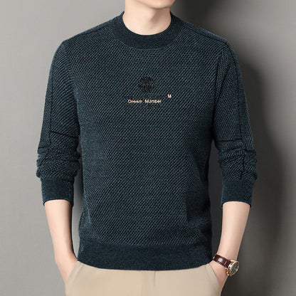 Thickened Warm Crew-neck Casual Knit Sweater