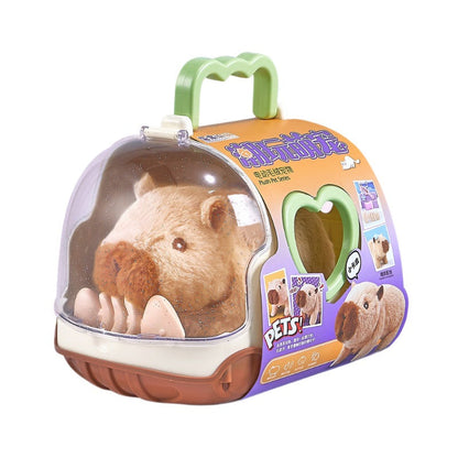 Childrens Electric Capybara Doll Toy Walking And Talking Plush Toy