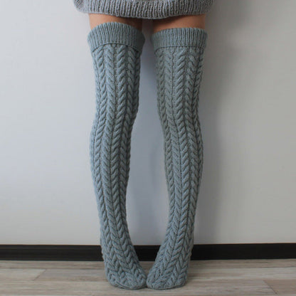 Twist Over The Knee Stockings Bunching Socks Women