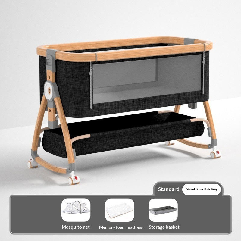 Aluminum Alloy Baby Crib Movable And Portable