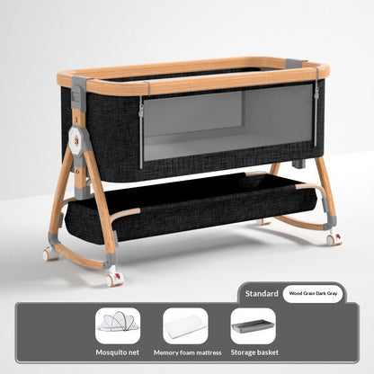 Aluminum Alloy Baby Crib Movable And Portable