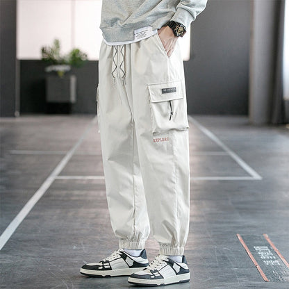 Men's Loose Plus Size Sports Overalls Pants