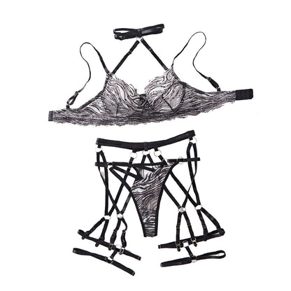 Hollow-out Halter Comfortable Underwear Suit Women