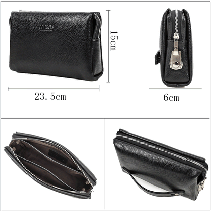 Black Angel First Layer Cattlehide Leather Men