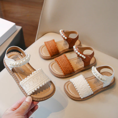 Children's Fashionable Pearl Beach Sports Sandals