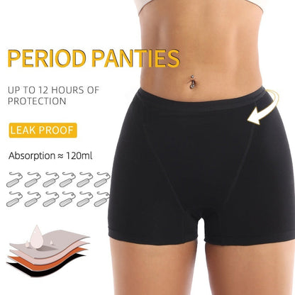 Womens Athletic Boxer Briefs High-waisted