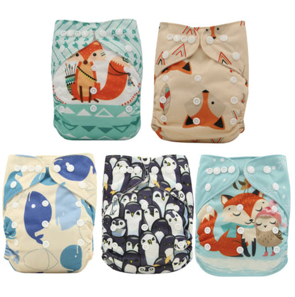 Washable Baby Cloth Diaper Breathable Diaper Pants 0-3 Years Old Baby Adjustable Diaper Leak-proof Diaper