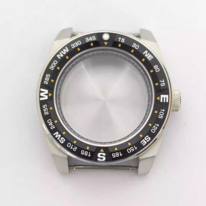 43mm 316 Stainless Steel Aluminum Bezel Watch Case Accessory