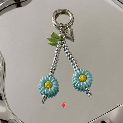 Cute Flower-shaped Bag Charm Keychain