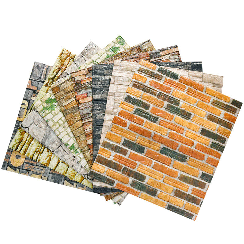 3D Brick Pattern Self Adhesive Foam Wall Sticker