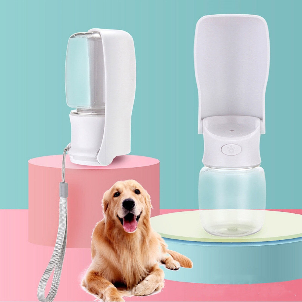 Foldable Portable Dog Water Bottle Dispenser