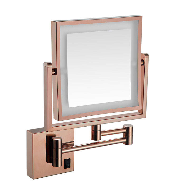 Four-sided Double-sided LED Makeup Mirror With Lights Foldable Extendable Single-sided Mirror