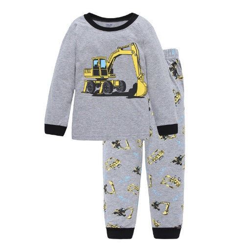 Children Fashion Loose Cartoon Cotton Suit