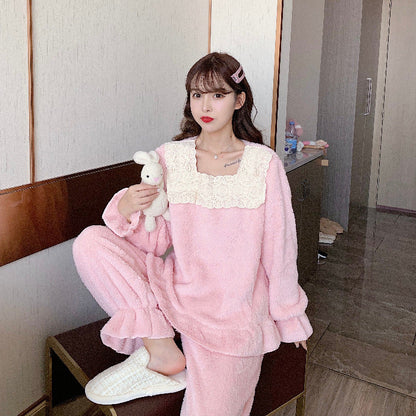 Winter Sweet And Warm Plush Loungewear