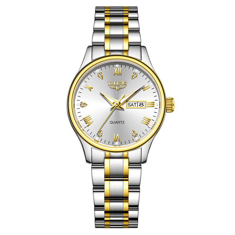 Waterproof Luminous Multi-function Calendar Quartz Watch