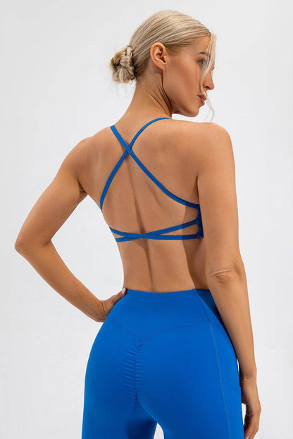Crisscross Spaghetti Strap Active Cami for Comfortable Wear