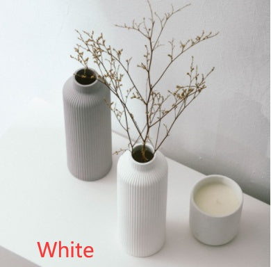 Small Potted Dried Flower Bouquet Decor