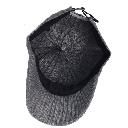 Wool Baseball Cap Korean Warm Solid Color