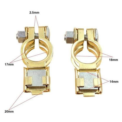 1-Pair: Adjustable Battery Terminal Clamp Clips