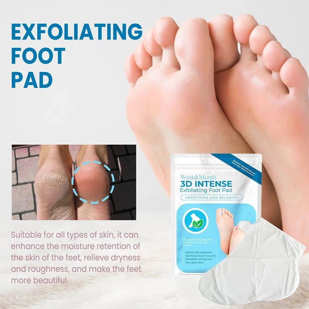 1 Pair Exfoliating Moisture Feet Mask Pedicure Cuticles Peel Off Dead Skin Remover Foot Care