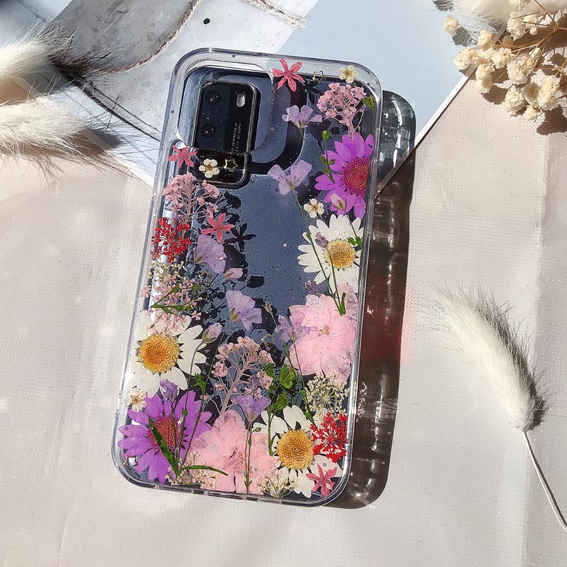 Compatible with Apple, Lilac Flower Phone Case Drop-Proof For