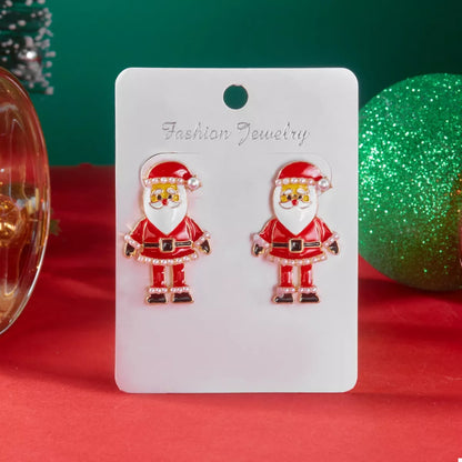 Christmas Santa Claus Stud Earrings