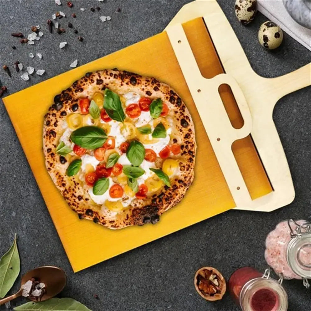Sliding Pizza Shovel Non-Stick Cutting Board